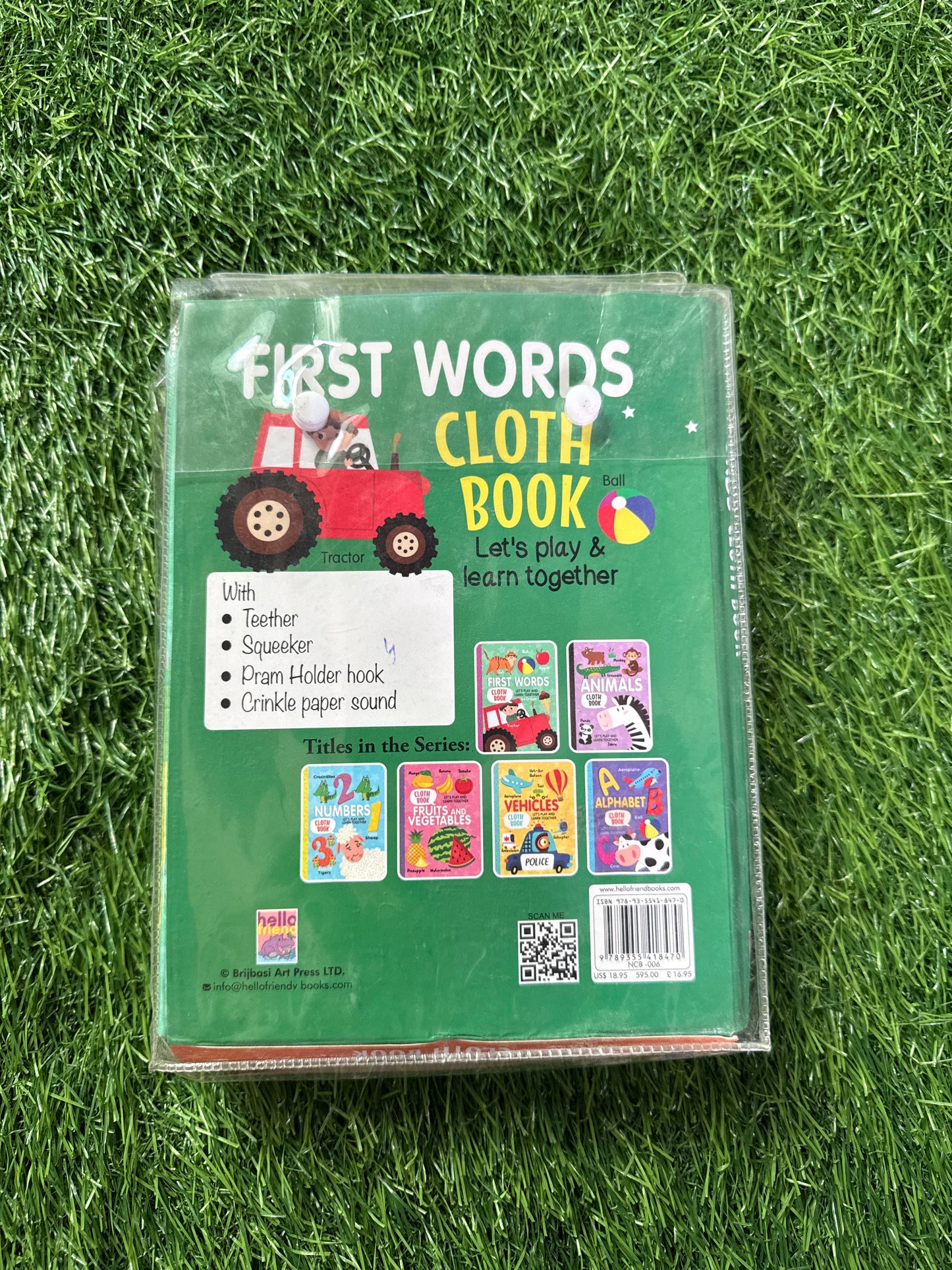 My First Words Cloth Book for Early Learning and Interactive Education For Kids