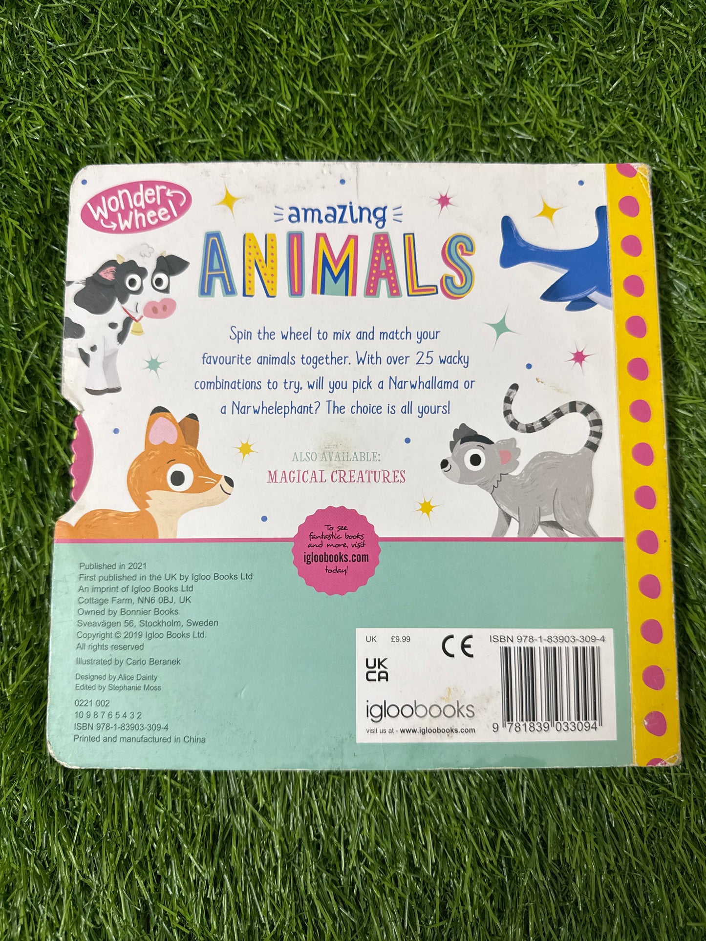 Wonder Wheel Amazing Animals: Mix and Match Board Book