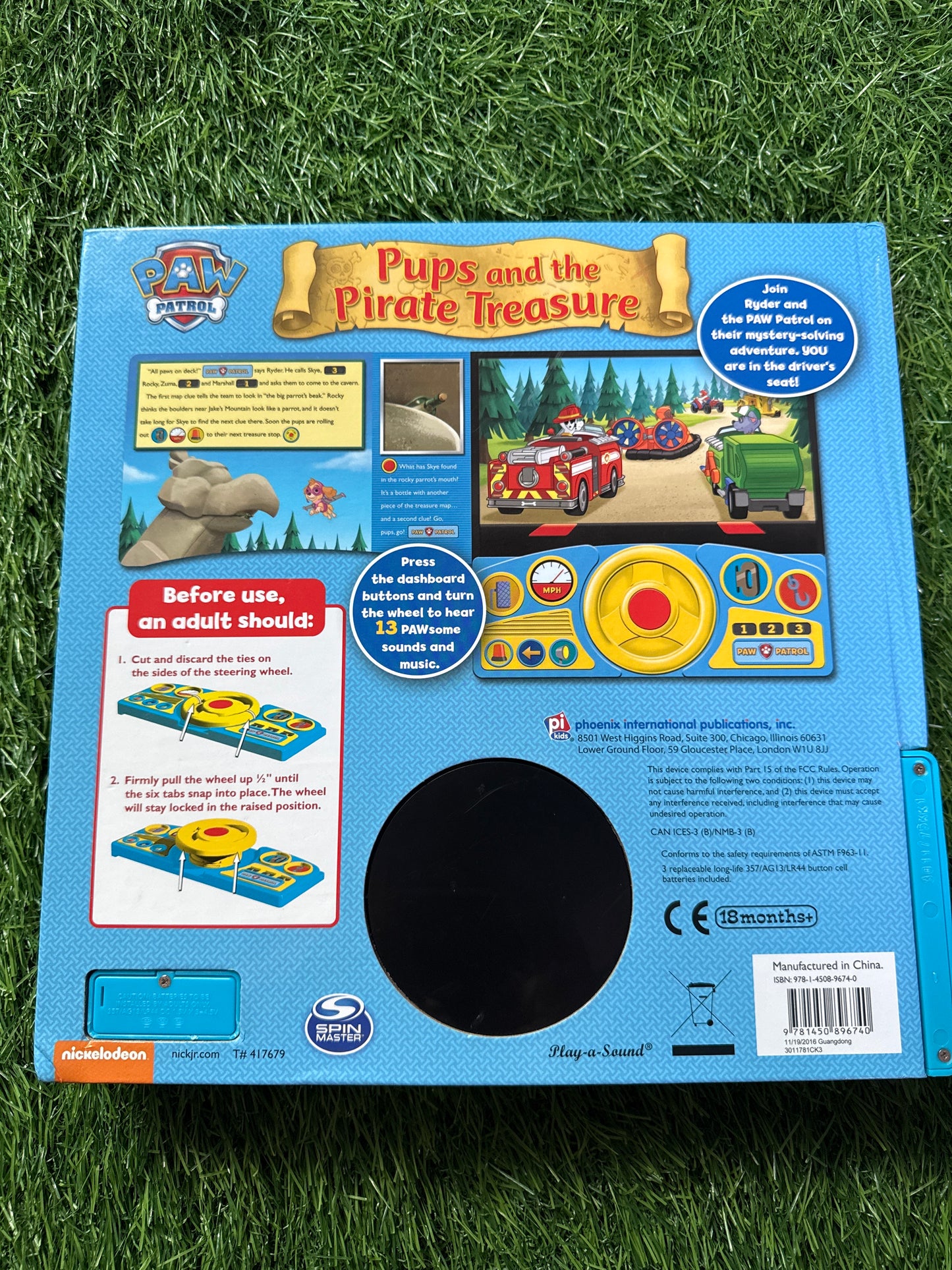 PAW Patrol - Pups & the Pirate Treasure Steering Wheel Book