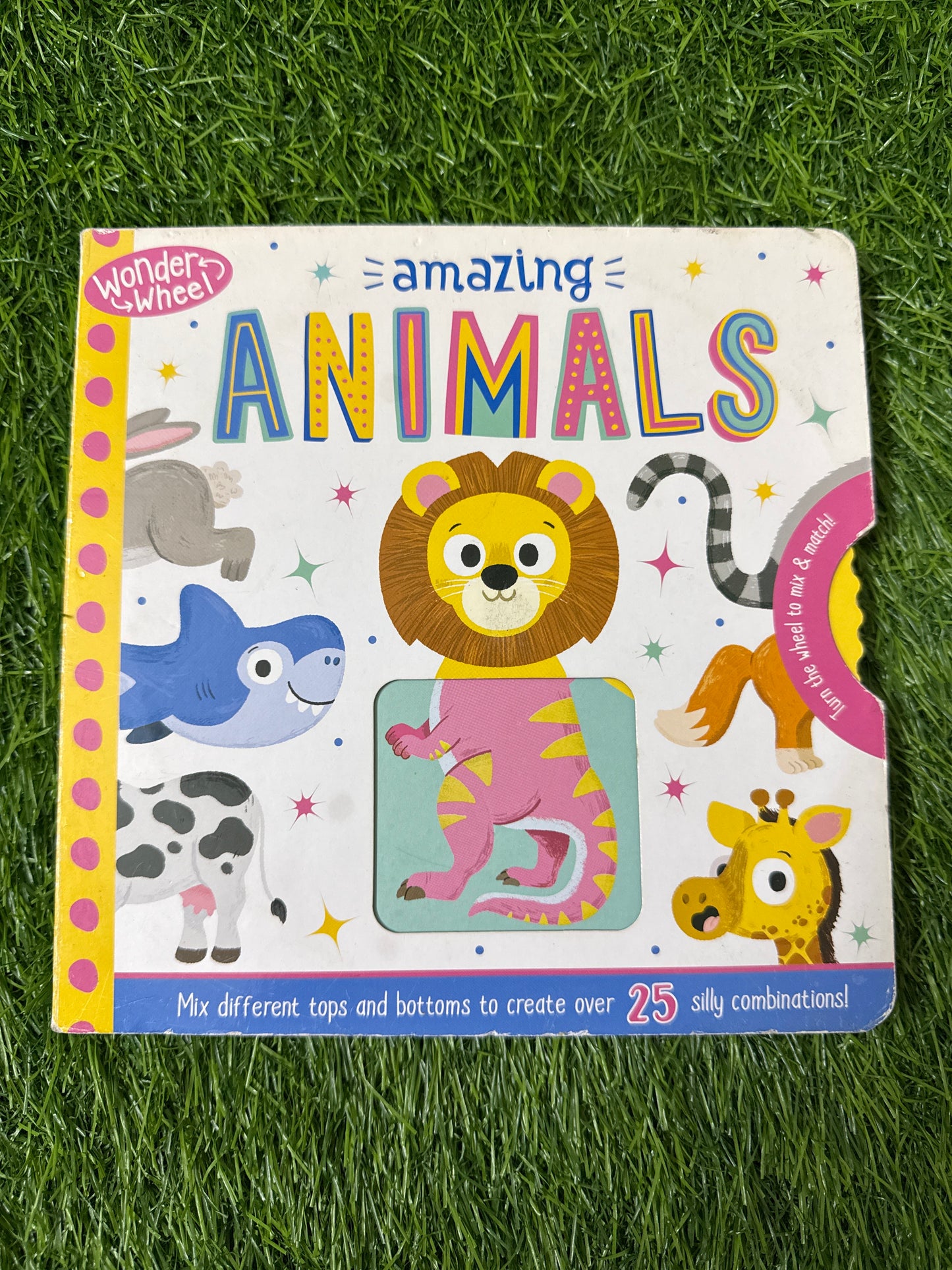 Wonder Wheel Amazing Animals: Mix and Match Board Book