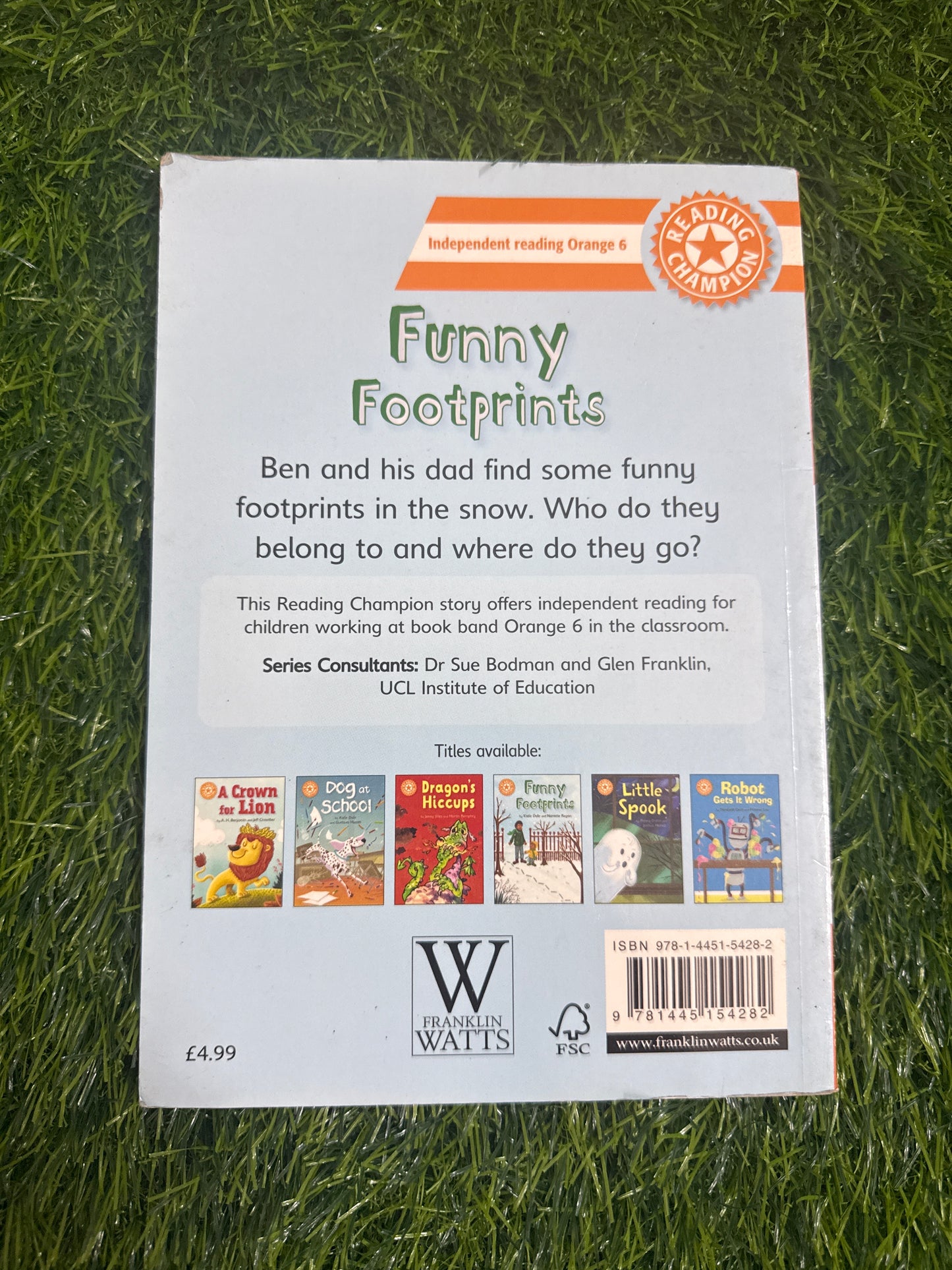 Reading Champion Funny Footprints