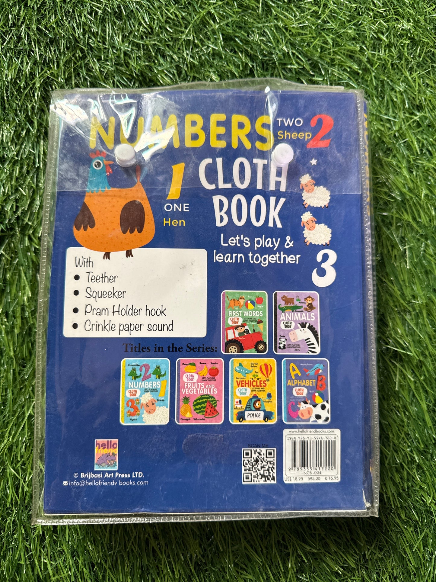 Numbers Cloth Book for Early Learning and Interactive Education for Kids