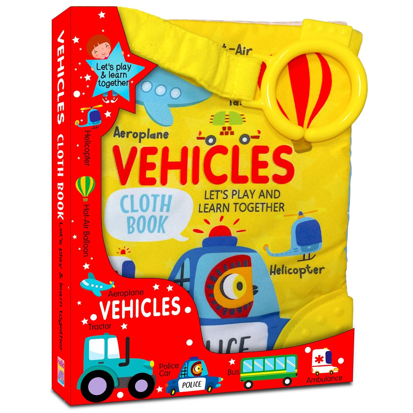 Hello Friend Books Fun With Vehicles - Cloth Book