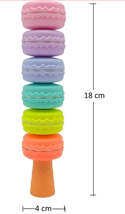 Macaron Cookie Highlighter Pen Set - Pastel (6 Highlighters)