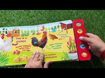 First Animal Facts: Farm-5 Button Animal Sounds Book